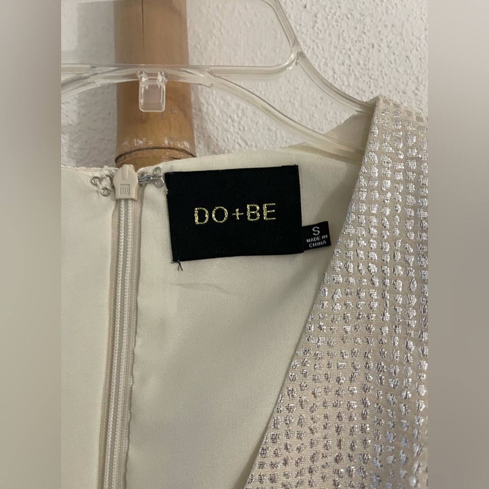 DO+BE Cream Ruffle Mini Dress - Picture 3 of 7